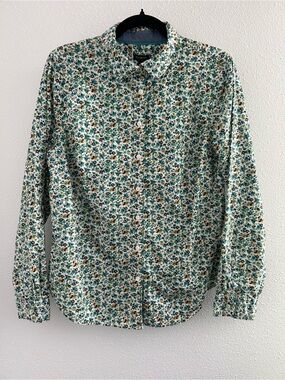 Talbots Floral Button-Down Shirt